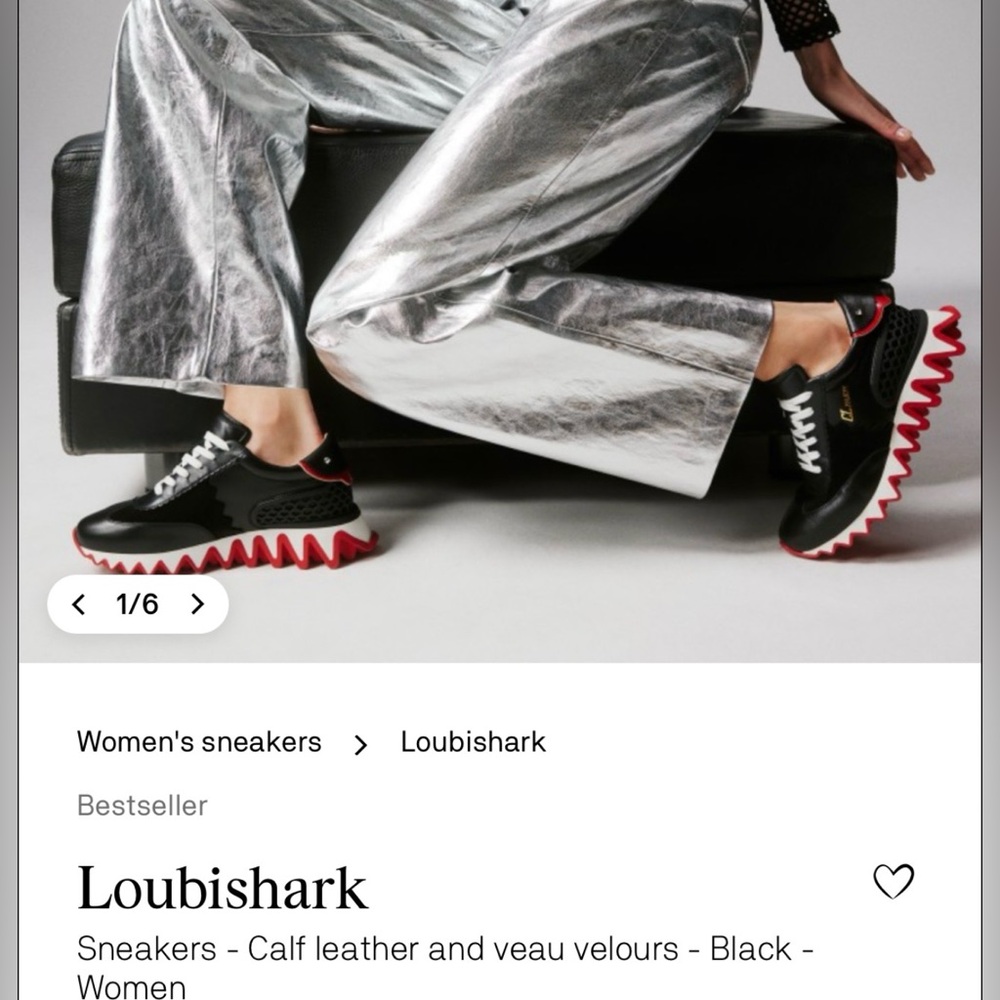 Authentic Louboutin Sneakers Loubishark
